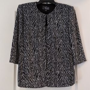 NWT Petite Alex Evenings Glitter Twin Set